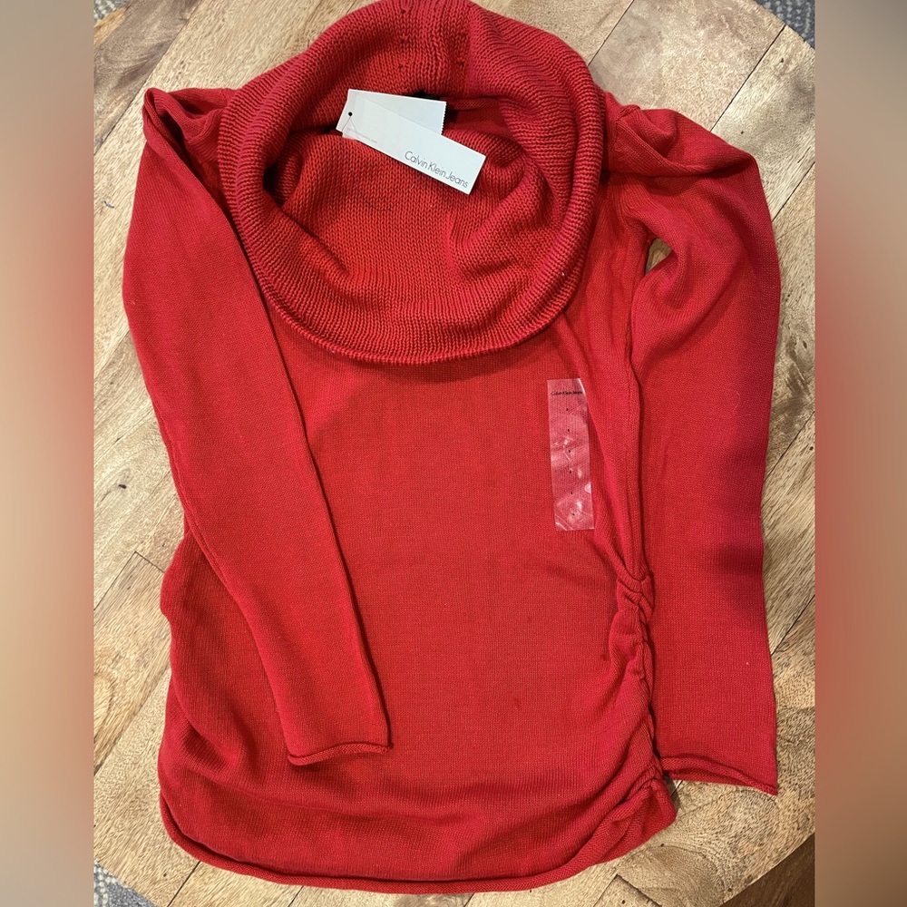 Brand NEW Calvin Klein Cowl Neck tunic sweater